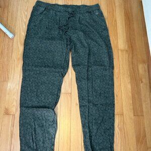Roxy, Patterned Pants, Size M, Green